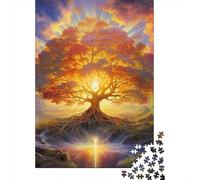 Arbre de Vie Puzzles 1000 Pieces Cadeau Unique Jeu Éduchatif Défi Jouet À De Qualité Supérieure Peinture Art pour Adultes Et Enfants 1000pcs (75x50cm)