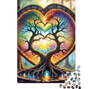 Arbre de Vie Puzzles 1000 Pieces Cadeau Unique Jeu Éduchatif Défi Jouet À De Qualité Supérieure Peinture Art pour Adultes Et Enfants À Partir De 14 Ans 1000pcs (75x50cm)