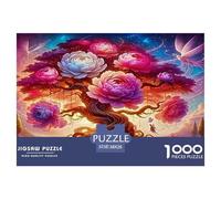 Arbre de Vie Puzzles 1000pcs Jeu Éducatif Puzzle À Pièces De Décoration Intérieure Carton 100% Recyclé Cadeaux pour Hommes pour Adultes 38x26cm/1000pcs