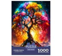 Arbre de Vie Puzzles Divertissement Créatif Activités Familiales Stimulantes 1000 Stukjes Plantes sacrées Casse-tête Qualité Premium pour Adultes 70x50cm/1000pcs