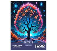 Arbre de Vie Puzzles Jeu De Puzzle Activités Familiales Stimulantes 1000 Pièces Plantes sacrées Casse-tête Qualité Premium pour Adultes Et Enfants 70x50cm/1000pcs