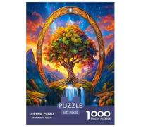 Arbre de Vie Puzzles Jeu De Puzzle Activités Familiales Stimulantes 1000 Pièces Plantes sacrées Casse-tête Qualité Premium pour Adultes Et Enfants 70x50cm/1000pcs