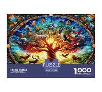 Arbre de Vie Puzzles Jeu De Société Adulte Activités Familiales Stimulantes 1000 Pieces Plantes sacrées Casse-tête Puzzle De Qualité Supérieure pour Adultes 52x38cm/1000pcs