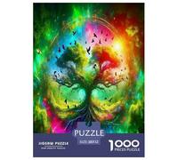 Arbre de Vie Puzzles Jeu De Société Adulte Activités Familiales Stimulantes 1000 Pieces Plantes sacrées Puzzles Classiques Qualité Premium pour Adultes 52x38cm/1000pcs