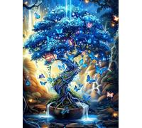 Arbre de Vie Schtroumpf 300 Pieces Casse-tête Amateur d'art en Carton Haute Qualité Animaux et Plantes Difficile Niveau Expert Décoration Murale Cadeau Fête des Mères Haute Qualité 300 PCS