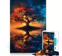 Arbre de Vie Spirituel Puzzle de 1000 pièces pour Adolescents Jeu de réflexion et de Loisirs Design élégant Cadeau raffiné 38x26cm