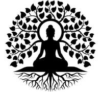 Arbre de vie State Bouddha décor en métal, décoration murale, Bouddha Bouddha Meditation Yoga Indoor Zen Home Decor for Living Room Bedroom