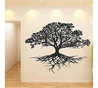 Arbre De Vie Sticker Mural Arbre Racine Branche Mur Art Autocollant Décoration De La Maison Salon Vinyle Révocable Murale 55X70Cm