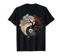 Arbre de vie sur la méditation bouddhiste Yin Yang T-Shirt
