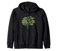Arbre de Vie Vert Minimaliste Design Nature et Croissance Sweat à Capuche