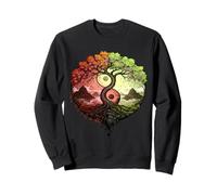 Arbre de Vie Yin Yang Taoïste Feng Shui Méditation Sweatshirt