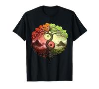 Arbre de Vie Yin Yang Taoïste Feng Shui Méditation T-Shirt