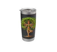 Arbre de vie Zen Yoga Méditation spirituelle Bouddhiste Gobelet isotherme en acier inoxydable double paroi