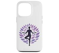 Arbre de Yoga Position Arbre de Vie Feuilles Vrksasana Coque pour iPhone 13 Pro