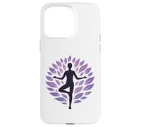 Arbre de Yoga Position Arbre de Vie Feuilles Vrksasana Coque pour iPhone 15 Pro Max