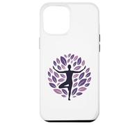Arbre de Yoga Vrksasana Position Arbre de Vie avec Feuilles Coque pour iPhone 12 Pro Max