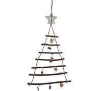 Arbre décoratif suspendu avec 7 niveaux / dentelle étoile et décoration