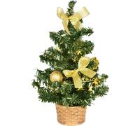 Arbre décoré d'or 25 cm