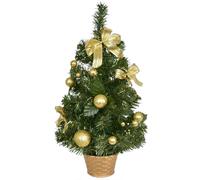Arbre décoré or 50 cm