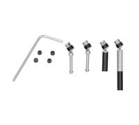 Arbre d'entraînement central RC en acier inoxydable, mise à niveau des pièces métalliques HobbyPlus 1/18 4WD CP18P (Noire)