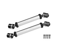 Arbre d'entraînement CVD central en acier au carbone 4140 + alliage 6061-T6 pour kit optique Vanquish 1:10 H10/Yokohama RTR/Sparco RTR Rock Crawler Upgrades - Argent