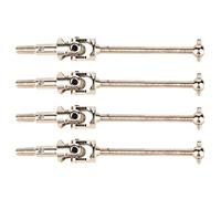 Arbre d'entraînement CVD en acier, axe de Transmission solide et Durable pour voiture HSP 94123/94108/94102 1/10 RC (Argent)