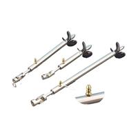 Arbre d'entraînement de bateau Rc de 4mm + Joint de Cardan + hélice à 3 pales + manchon d'arbre avec buse de graisse + écrou d'hélice(L30cm 030-4x4mm)