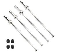 Arbre D'entraînement pour Arrma Fireteam pour Talion 1/7 Rc Car Upgrade Parts Accessories 1set Steel Metal Front Rear Drive Shaft CVD Driveshaft(Silver)