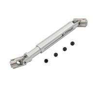 Arbre D'entraînement pour Axial pour SCX10 AX10 pour Tamiya CC01 D90 TF2 1/10 RC pour Rock Crawler Joint d'arbre Transmission en Aluminium CVD 103-150 Mm(Silver)