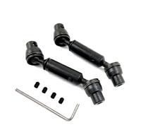 Arbre D'entraînement pour Henglong pour WPL Ural B36 B16 C14 C24 B24 pour MN D90 pour MN99S RC Voiture Camion 2 Pièces De Rechange Arbre De Transmission Avant Arrière en Métal(Black)