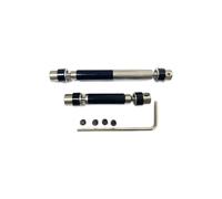 Arbre D'entraînement pour Hobbyplus Cr18p pour Rock Van 1/18 RC Améliorations Pièces Arbre De Transmission Central 2 Arbres Transmission Centraux en Acier(Black)