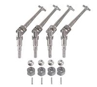 Arbre D'entraînement pour MJX pour Hyper Go 1/16 16207 8 9 10 H16 H16BM H16PL 1/14 14210 H14bm RC Car Écrou D'accouplement Métallique CVD pour Arbre Transmission Pièces Accessoires(Gray)