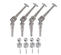 Arbre D'entraînement pour MJX pour Hyper Go 1/16 16207 8 9 10 H16 H16BM H16PL 1/14 14210 H14bm RC Car Écrou D'accouplement Métallique CVD pour Arbre Transmission Pièces Accessoires(Silver)