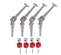 Arbre D'entraînement pour MJX pour Hyper Go 16207 8 9 10 H16 H16BM H16PL 1/16 14210 H14bm 1/14 RC Car Écrou D'accouplement Métallique CVD pour Arbre Transmission Pièces Et Accessoires(Red)