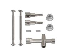 Arbre D'entraînement pour SCY Brushless 16101 16102 16103 Pro 1/10 RC Car Metal Front and Rear Drive Shaft CVD Dogbone Kits Set(Rear Drive Shaft)