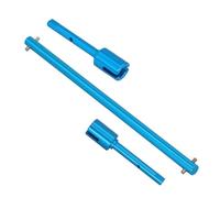 Arbre D'entraînement pour Tamiya pour TT-02 pour TT02B 1/10 RC pour Jouets De Voiture Pièces Mise À Niveau en Métal Ensemble d'arbre De Transmission Central Joint D'hélice(Blue,1Set)