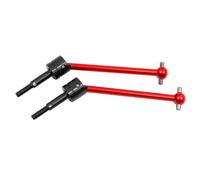 Arbre D'entraînement pour Tamiya pour TT-02B DT02 DT03 DF02 RC Car Pièces Rechange Rouges : 2 Pièces Métalliques pour Arbre Transmission Universel CVD 64 Mm