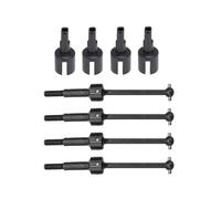 Arbre D'entraînement pour Tamiya pour TT02 pour TT-01 1/10 RC Voiture Pièces Mise À Niveau : 8 Pièces en Métal pour Arbre Transmission CVD Joint Boîte Vitesses Coupelle Différentiel