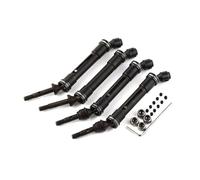 Arbre D'entraînement pour Traxxas pour Slash pour Rustler pour Stampede pour VXL 1/10 RC Pièces Voiture Acier 4X4 CVD Ensemble d'arbre Transmission Avant Arrière Robuste(Black,4pcs)