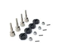 Arbre D'entraînement pour Wltoys A949 A959 A959-B A969 A979 K929 1/18 RC Voiture Pièces Mise À Niveau : Arbre Transmission Coupelle D'axe Roue Adaptateur Hexagonal De Roue 12 Mm(Black)