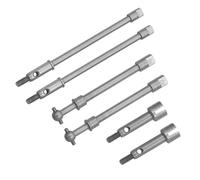 Arbre d'entraînement RC Compatible avec Axial pour Scx24 90081 Arbre De Transmission De Direction Avant Et Arrière CVD, Axe De Tasse en Os De Chien, Arbre De Transmission Arrière