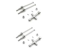 Arbre d'entraînement RC Compatible avec SCY 16101 16102 16103 16201 Pro 1/16 Pièces De Mise À Niveau Voiture RC sans Balais, Modification, Ensemble D'arbres De Transmission De Rechange CVD