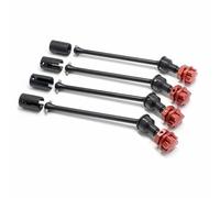 Arbre d'entraînement RC Compatible avec Traxxas pour MAXX pour Widemaxx, 4 Pièces, Arbre D'entraînement Étendu en Acier CVD avec Roue Cannelée Hexagonale 1/10 RC, Pièces De Voiture