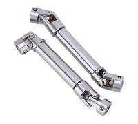 Arbre d'entraînement RC, Universel Acier Inoxydable 90-125mm, Chenille Télécommandée Modèle Réduit 1/10, for Courses Off-Road et Réparation Véhicules Télécommandés