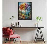 Arbre des Quatre Saisons Puzzle 500 Pièces pour Adultes Challenge Difficile Educa Qualité Supérieure Relaxation Art Famille Décoration Murale 500 PCS