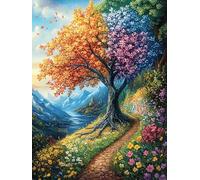 Arbre des Quatre Saisons Puzzles 1000 Pièces pour Adultes Educa Jeu De Réflexion Créatif Qualité Supérieure Détente Décoration Murale Assemblage 1000 PCS