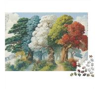 Arbre des Quatre saisonss Puzzle 1000 Pièces Educa Jouet Cadeau Unique Décoration Intérieure intéressant Jeu Éducatif Challenge Toy pour Adultes Et Enfants À Partir De 12 Ans 38x26cm/1000pcs