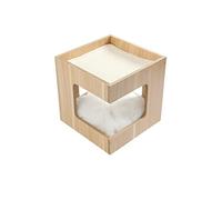 Arbre d'escalade d'escalade Simple Style Maison Simple Plaque Double Couche Table de Chats Chats multitifonctionnel châssis de Nidification intégrée Beauty Comes