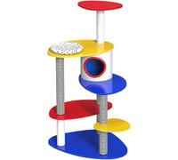 Arbre d'escalade pour chat, nid pour chat, arbre à chat, une villa pour chat, colonne tongtienne, colonne d'escalade pour chat, plate-forme de saut pour chat, jouet pour chat arbre à chat (couleur :