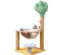 Arbre d'escalade pour chats - Centre d'activités pour chats Cactus, Tour d'escalade pour chats | Abri de jeu interactif pour chat, support pour chat amovible avec espace, griffoir, couilles